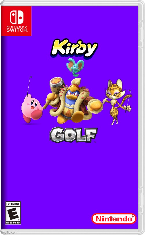 kirby golf | image tagged in nintendo switch,kirby,golf,sports,fake | made w/ Imgflip meme maker