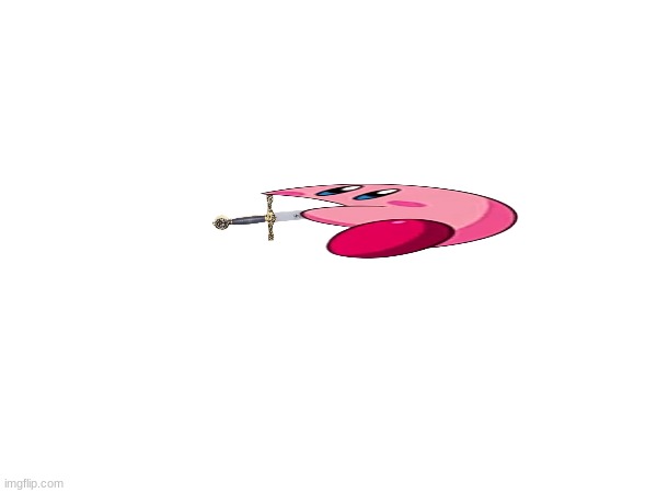 Kirby eat sword | made w/ Imgflip meme maker