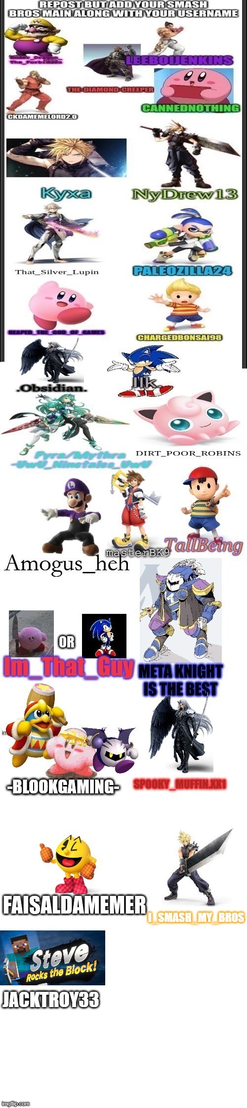 JACKTROY33 | image tagged in repost,smash ultimate | made w/ Imgflip meme maker