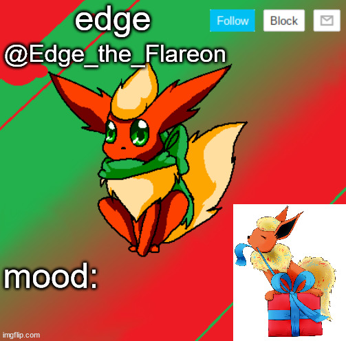 edge the flareon Blank Meme Template