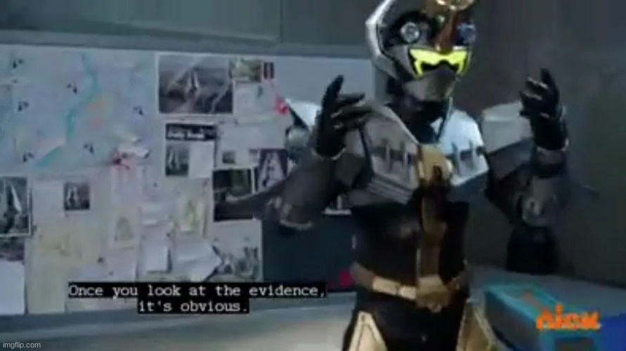 Power Rangers Evidence | image tagged in power rangers | made w/ Imgflip meme maker