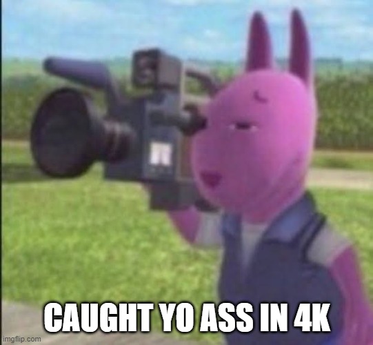 Caught in 4k | CAUGHT YO ASS IN 4K | image tagged in caught in 4k | made w/ Imgflip meme maker