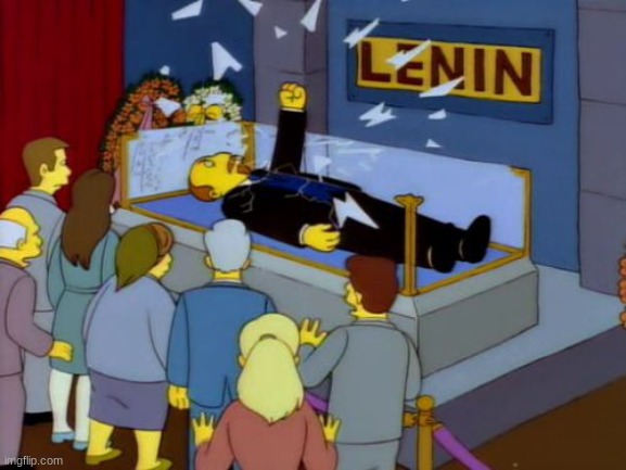 Lenin Simpson | image tagged in lenin simpson | made w/ Imgflip meme maker