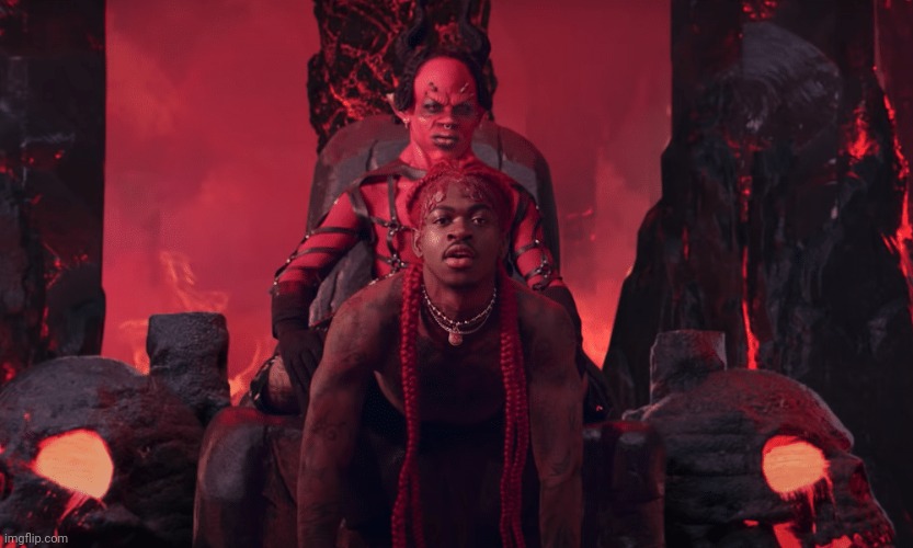 Lil Nas x my beloved | image tagged in lil nas x grinding on satan | made w/ Imgflip meme maker