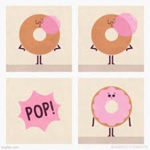 Bubble gum donut | image tagged in bubble gum,frosting,donut,donuts,comics,comics/cartoons | made w/ Imgflip meme maker