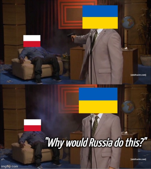 Who Killed Hannibal | "Why would Russia do this?" | image tagged in memes,who killed hannibal | made w/ Imgflip meme maker