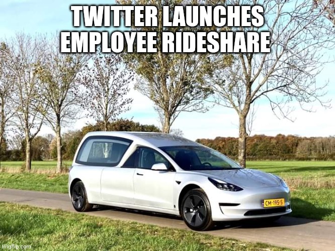 Rideshare twitter | TWITTER LAUNCHES EMPLOYEE RIDESHARE | image tagged in funny,ride | made w/ Imgflip meme maker