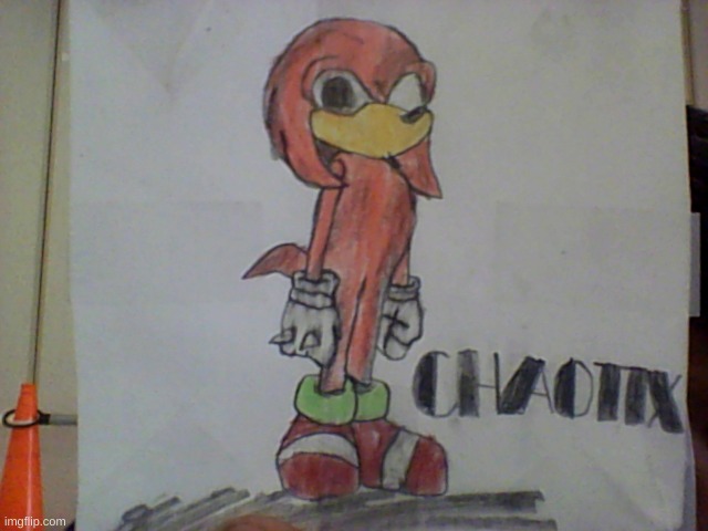 Totally NOT Knuckles | image tagged in sonic exe,drawing | made w/ Imgflip meme maker
