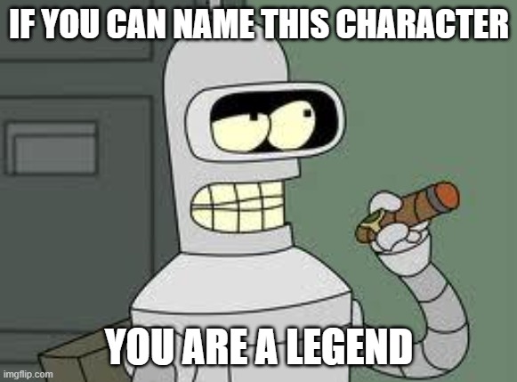 No title | IF YOU CAN NAME THIS CHARACTER; YOU ARE A LEGEND | made w/ Imgflip meme maker