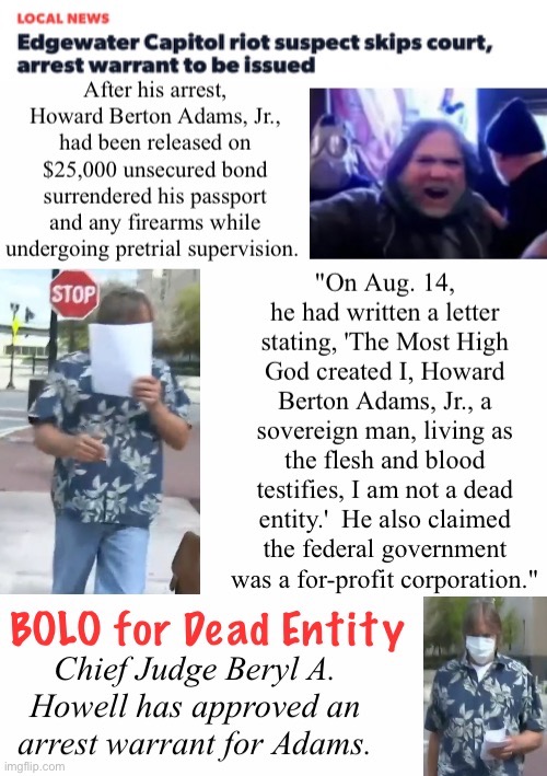 Dead Entity BOLO | image tagged in terrorist | made w/ Imgflip meme maker