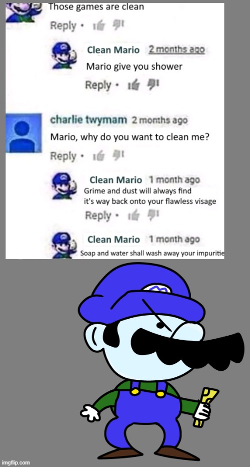 I love clean mario | made w/ Imgflip meme maker