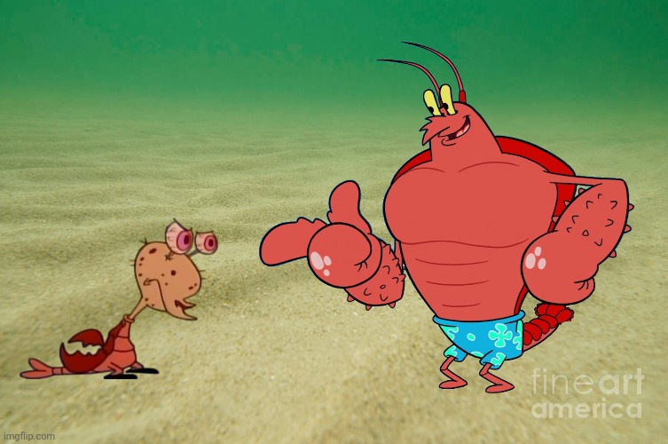 Battle of Lobsters (Who Would Win, Larry or Lobster Ren) | made w/ Imgflip meme maker