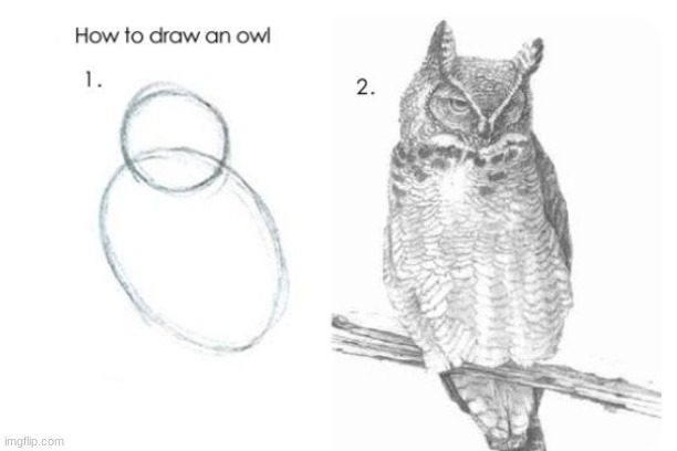 How to Draw step-by-step tutorials be like: | made w/ Imgflip meme maker