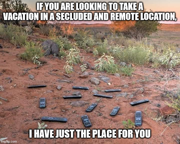 IF YOU ARE LOOKING TO TAKE A VACATION IN A SECLUDED AND REMOTE LOCATION, I HAVE JUST THE PLACE FOR YOU | image tagged in durl earl | made w/ Imgflip meme maker