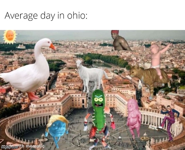 Average Day in Ohio | image tagged in ohio,memes,repost,funny,average,ohio state | made w/ Imgflip meme maker