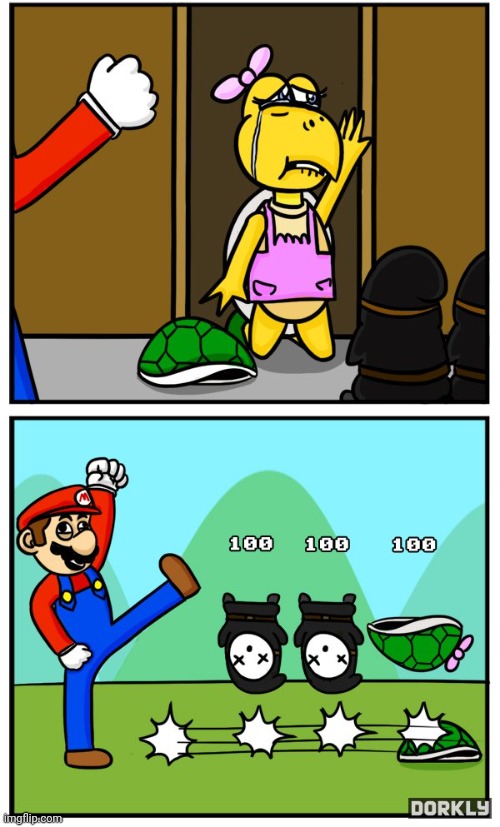 The knock out | image tagged in shell,koopa,comic,comics/cartoons,comics,super mario | made w/ Imgflip meme maker