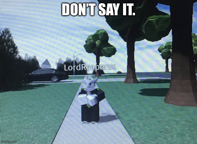 DON’T SAY IT. | made w/ Imgflip meme maker