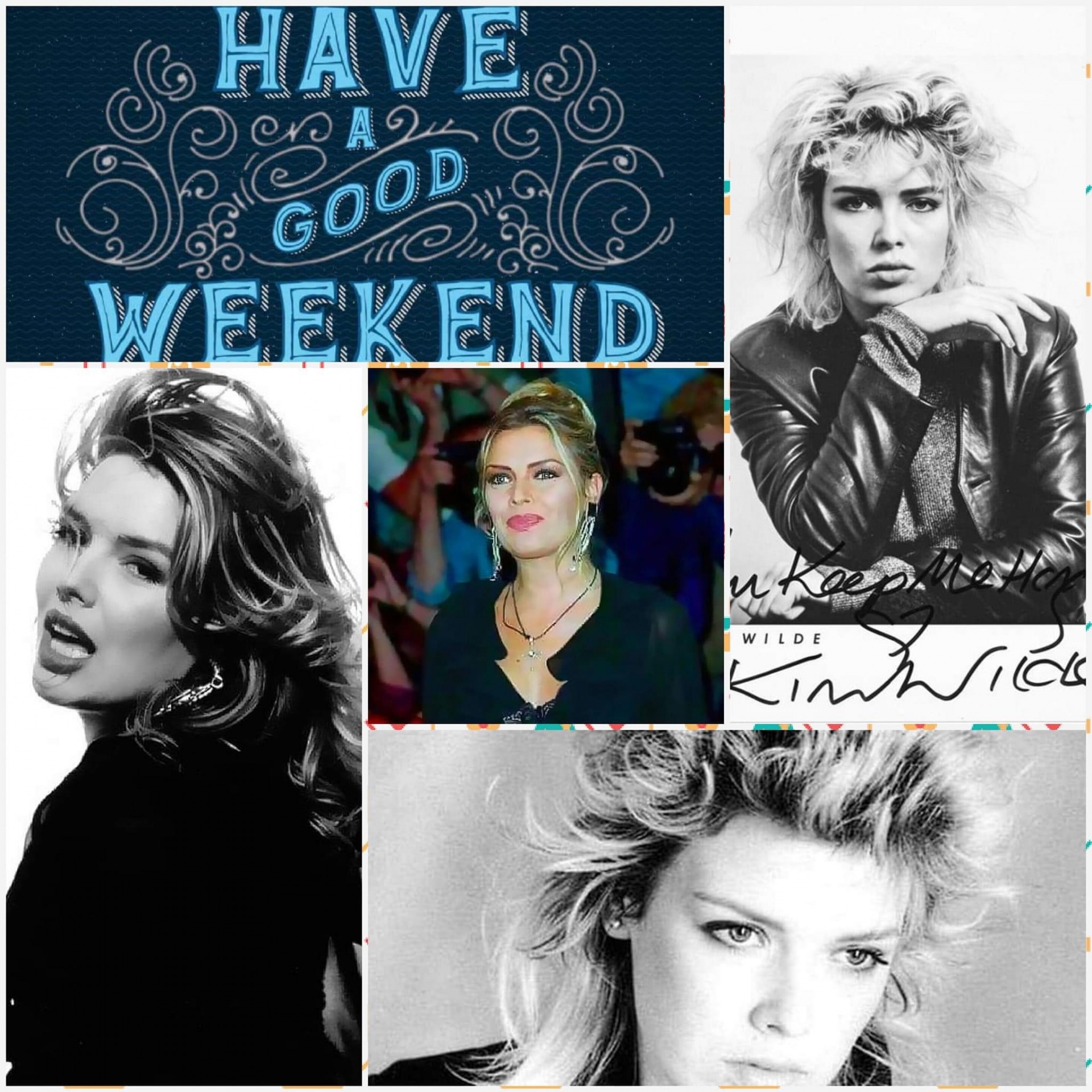 Kim Wilde collage Blank Meme Template