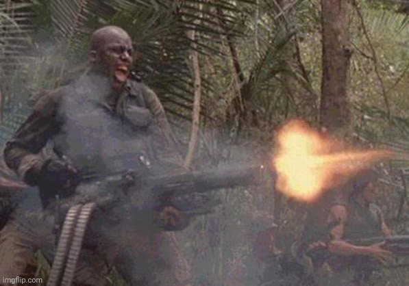 Predator minigun  | image tagged in predator minigun | made w/ Imgflip meme maker