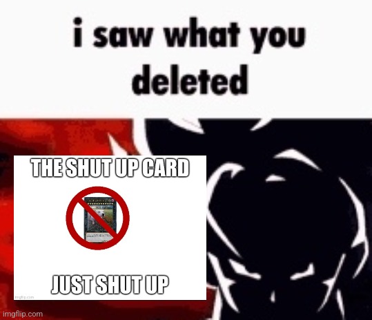 i saw what you deleted | image tagged in i saw what you deleted | made w/ Imgflip meme maker