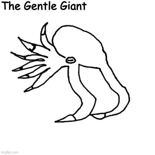 peaceful when awake, chaotic when asleep | The Gentle Giant | made w/ Imgflip meme maker