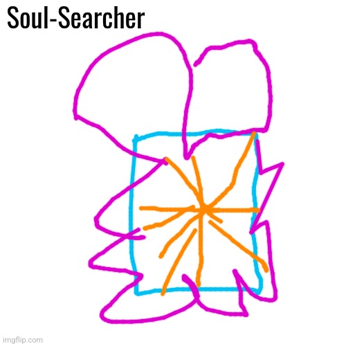 He spiky boi and  roams in hell lol | Soul-Searcher | image tagged in memes,blank transparent square | made w/ Imgflip meme maker