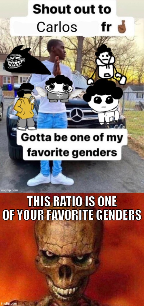 THIS RATIO IS ONE OF YOUR FAVORITE GENDERS | made w/ Imgflip meme maker