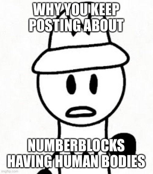 Wil | WHY YOU KEEP POSTING ABOUT NUMBERBLOCKS HAVING HUMAN BODIES | image tagged in wil | made w/ Imgflip meme maker