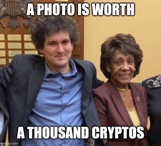 A photo is worth a thousand cryptos | A PHOTO IS WORTH; A THOUSAND CRYPTOS | image tagged in crypto,meme | made w/ Imgflip meme maker