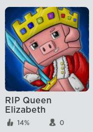 High Quality rip queen elizabeth roblox game Blank Meme Template