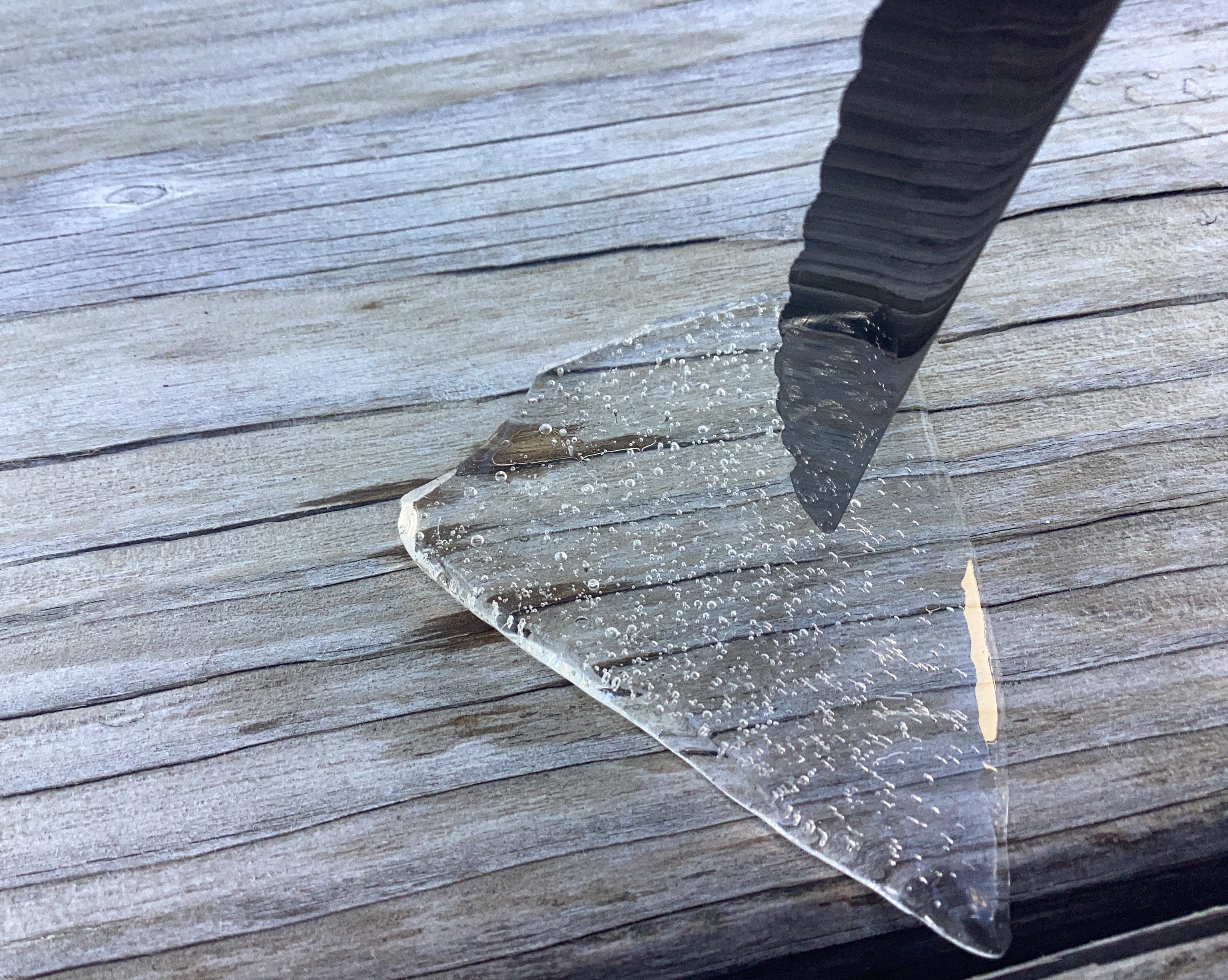 Knife in ice | image tagged in share your own photos | made w/ Imgflip meme maker