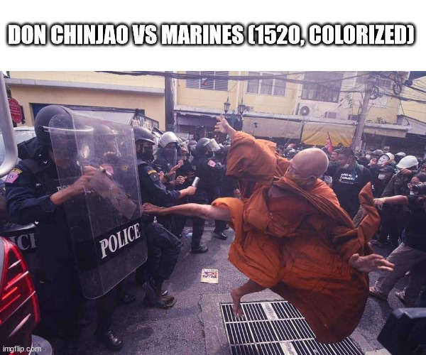 DON CHINJAO VS MARINES (1520, COLORIZED) | image tagged in one piece,marines | made w/ Imgflip meme maker