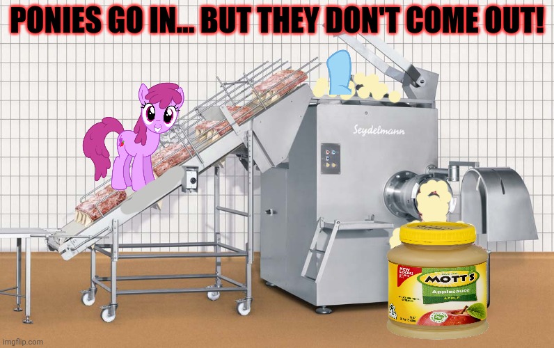 PONIES GO IN... BUT THEY DON'T COME OUT! | made w/ Imgflip meme maker