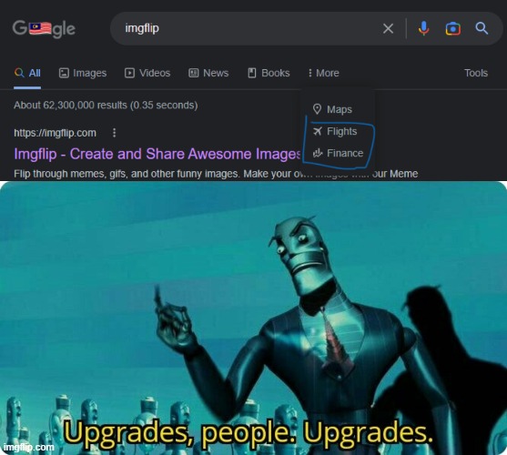 flights to imgflip | image tagged in upgrades people upgrades | made w/ Imgflip meme maker