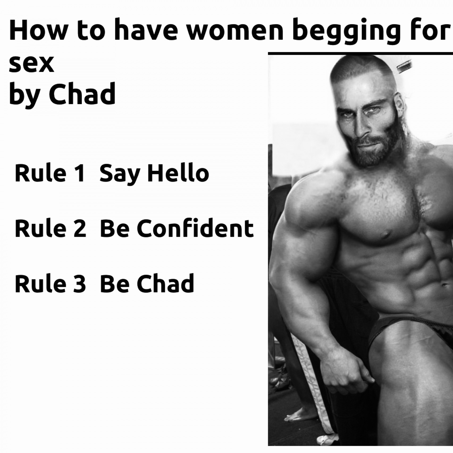 Chad female Blank Template - Imgflip