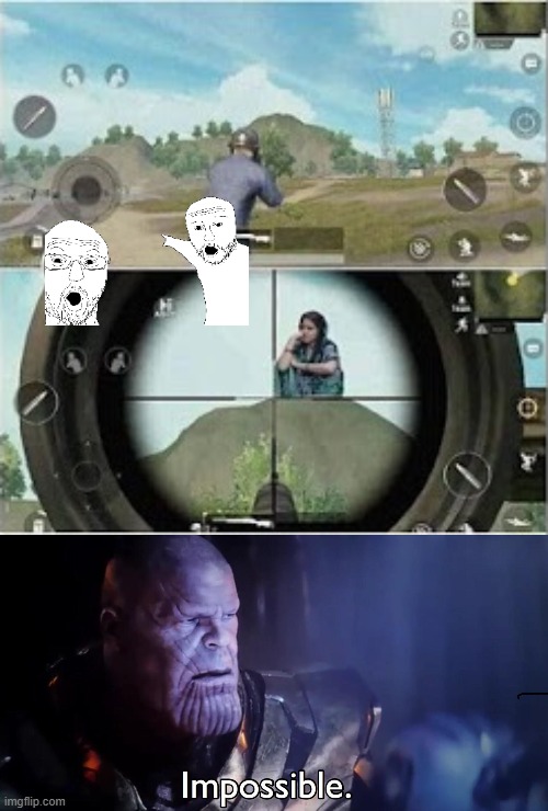 thanos impossible | image tagged in thanos impossible | made w/ Imgflip meme maker