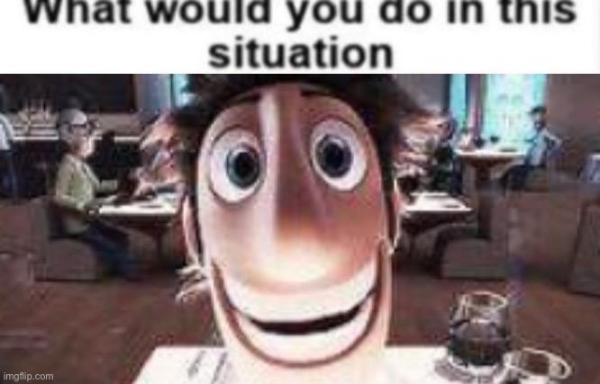 image tagged in what would you do in this situation,flint stare | made w/ Imgflip meme maker