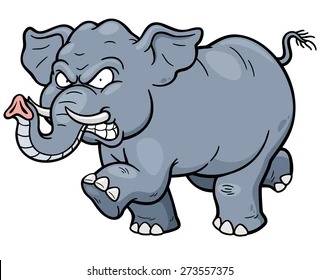 High Quality Angry, crazy, GOP Republican elephant Blank Meme Template