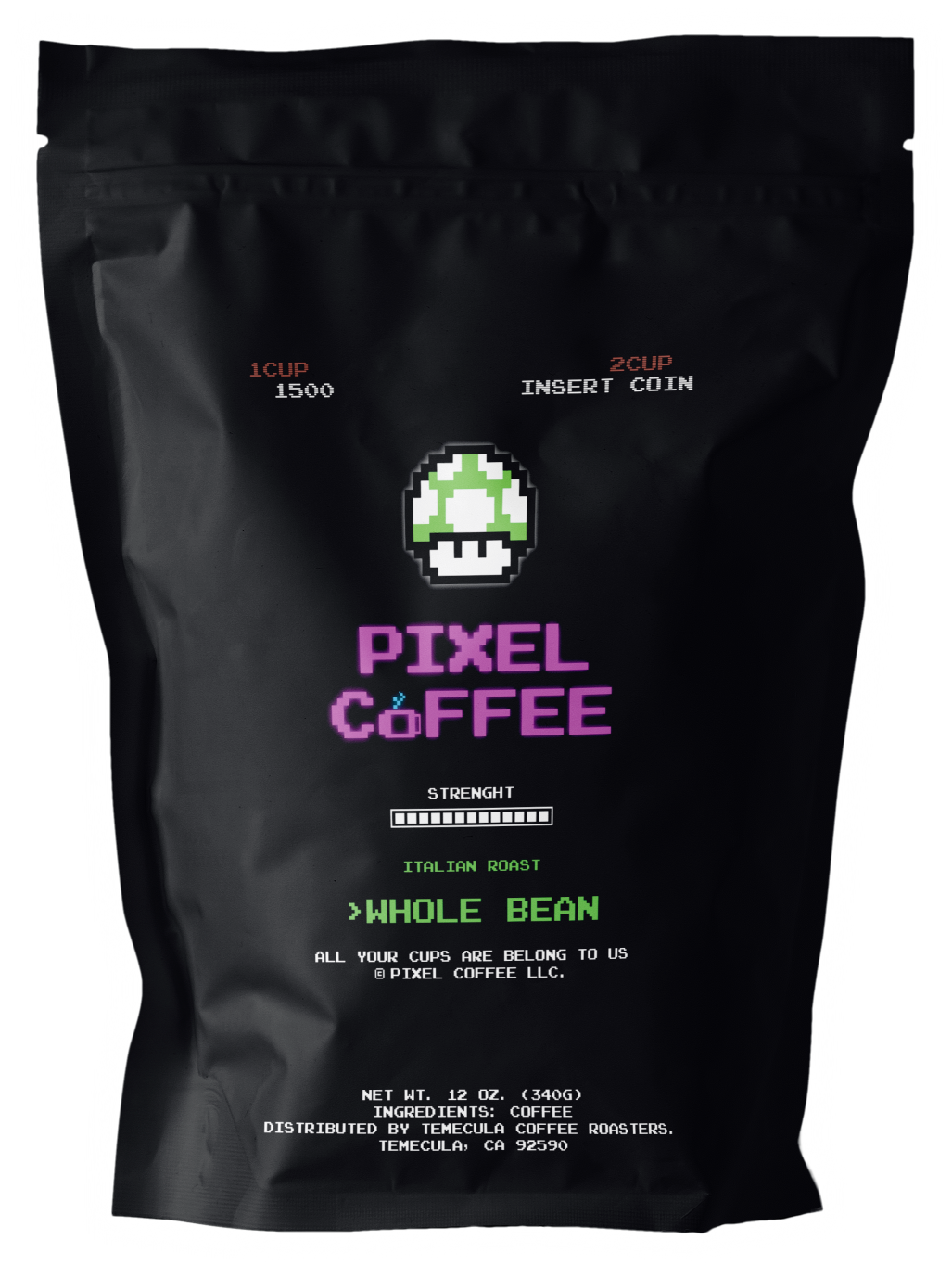 High Quality Pixel Coffee Blank Meme Template