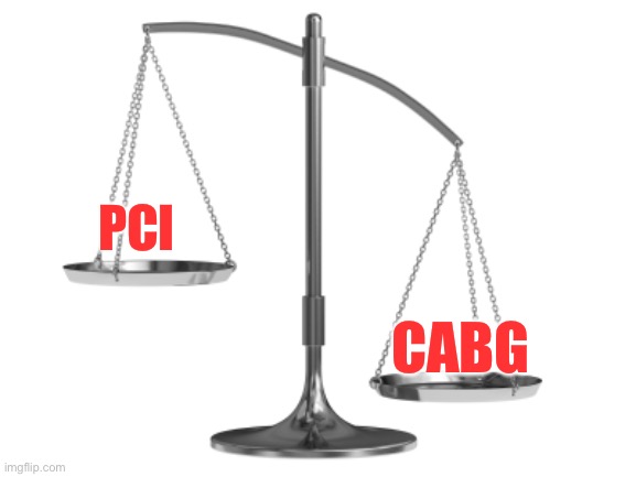 Fair and Un-Balanced | PCI; CABG | image tagged in fair and un-balanced | made w/ Imgflip meme maker