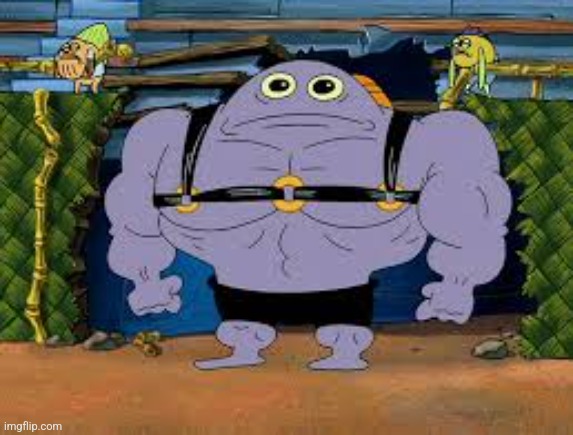 Buff Spongebob Fish | image tagged in buff spongebob fish | made w/ Imgflip meme maker