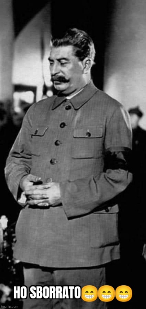 Stalin mischievous | image tagged in stalin,gigachad | made w/ Imgflip meme maker