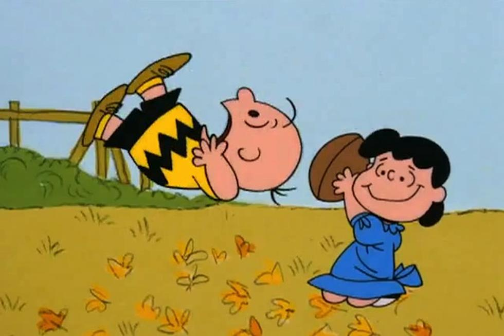 Charlie Brown missing the football Blank Meme Template
