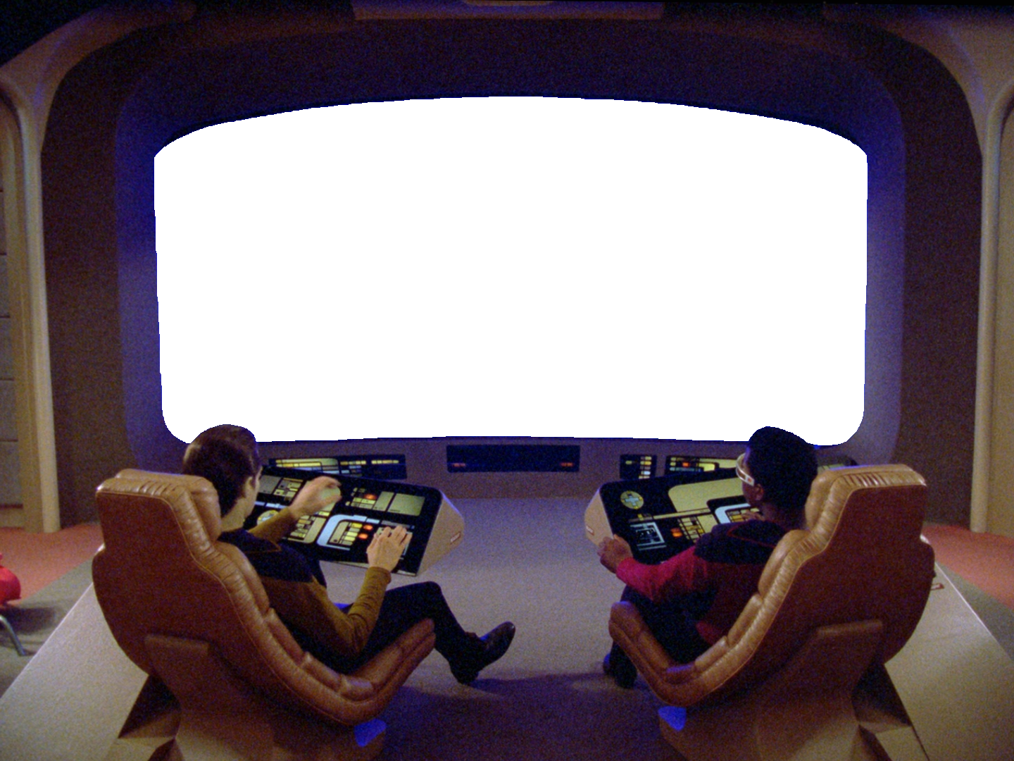 High Quality Star Trek TNG Screen Transparent Blank Meme Template