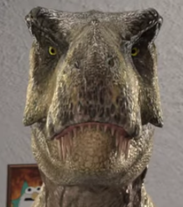 High Quality Front facing Rexy Blank Meme Template