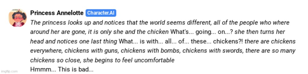 The world of Apes, no World of chicken now | made w/ Imgflip meme maker