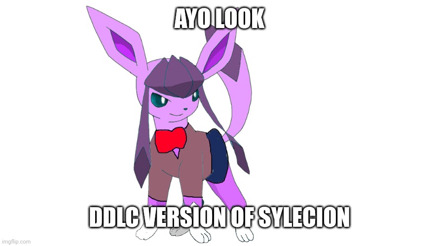yurion | AYO LOOK; DDLC VERSION OF SYLECION | image tagged in yurion | made w/ Imgflip meme maker