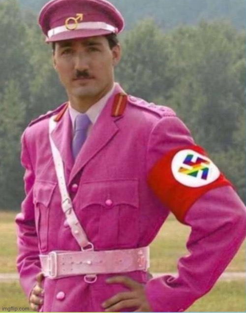 Gay Nazi Trudeau | image tagged in gay nazi trudeau | made w/ Imgflip meme maker