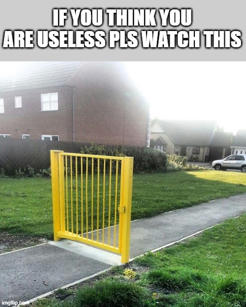 USELESS THING | IF YOU THINK YOU ARE USELESS PLS WATCH THIS | image tagged in funny memes | made w/ Imgflip meme maker