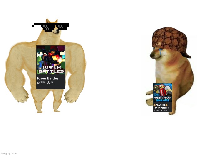 Buff Doge vs. Cheems Meme | image tagged in memes,buff doge vs cheems | made w/ Imgflip meme maker